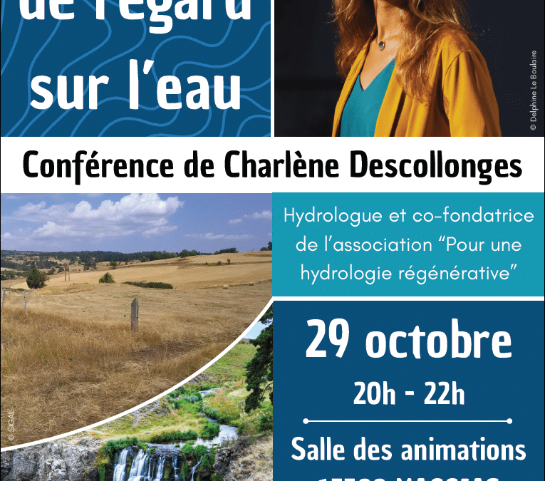 Conférence Changer de regard sur l&rsquo;eau – Charlène Descollonges